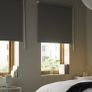 Gray/ anthracite black out blinds 180cm wide by 195cm drop Image 3