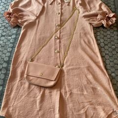 Size 8 Pink shirt dress