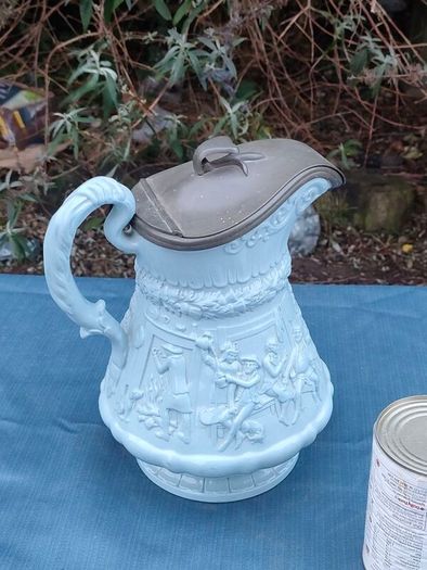 10" W.Ridgway Georgian Saltware Pitcher