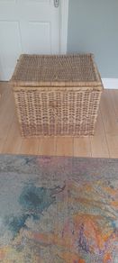Large Wicker Storage Trunk