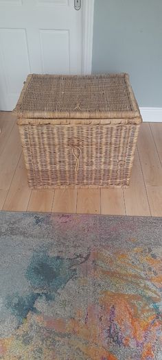 Large Wicker Storage Trunk