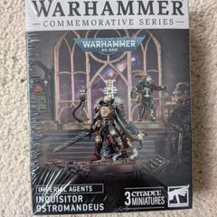 Warhammer Commemorative Series: Inquisitor Ostromandeus. New, still sealed.