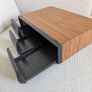 Vintage 36 Cassette Tape Storage Cabinet 3 Drawer Holder Woodgrain Audio Tape Organiser Image 3