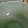 Early Pyrex, mixing bowl, measuring bowl, vintage green glass, Jadite Image 6