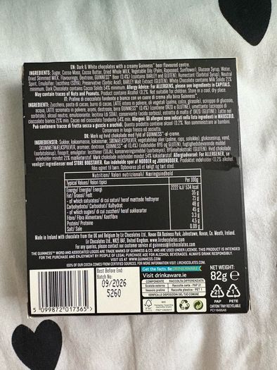 guinness 9 mini pints chocolate