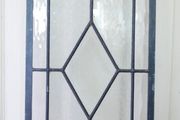 Antique Stunning  Leaded Stained Glass Window Art 39" x 9,5"