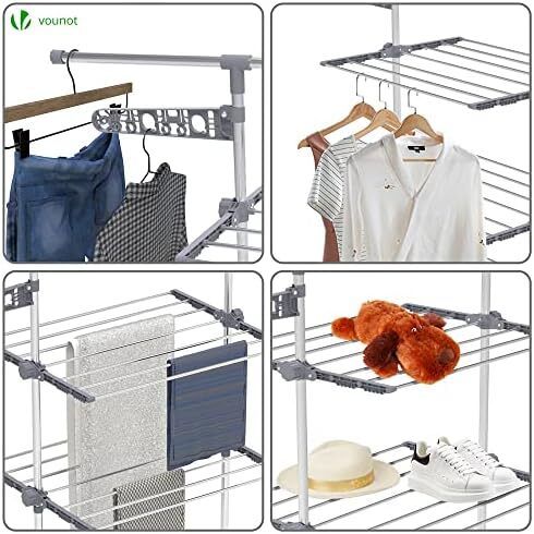 4 Tier Clothes Airer Drying Rack
