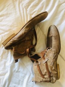 Diesel goat leather vintage shoes Stylelab
