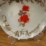 Vintage Anniversary Glass Plate Image 4