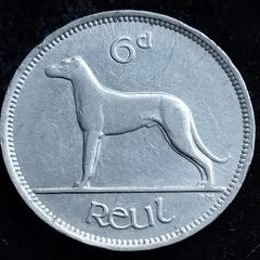 Ireland - 1940 - 6 Pence - Wolfhound - KM.13 - [2769]