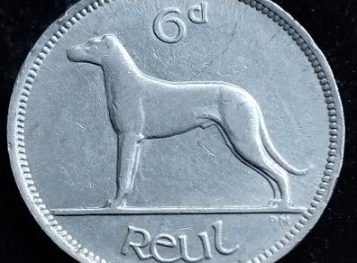 Ireland - 1940 - 6 Pence - Wolfhound - KM.13 - [2769]