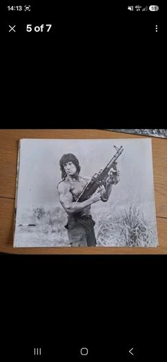 Syvester Stallone 1985 Rambo: First Blood Part II  Press Kit Photos x 4(Rare)