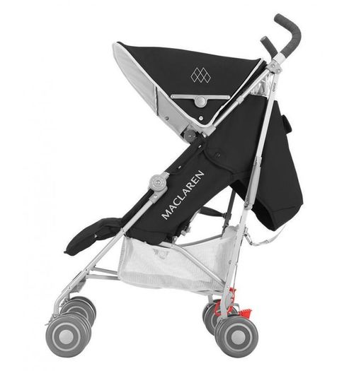Maclaren Quest Umbrella Stroller - Black/Silver + FREE Univeral Gate Check Travel Bag