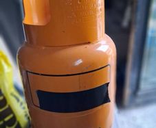 Yellow bottles & camping gas