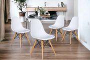 Nordic Oak Style Wooden Dining Table with 4 Chair