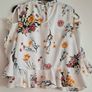 Floral top, Cut-out Shoulder Image 2