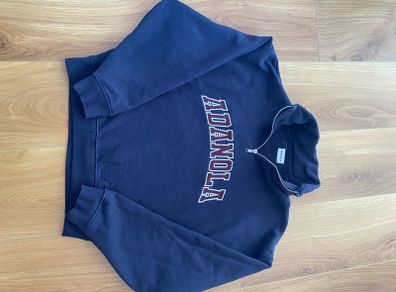 Adanola varsity quarter zip sweatshirt XS