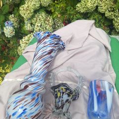 Trio of Murano Type Glaseware