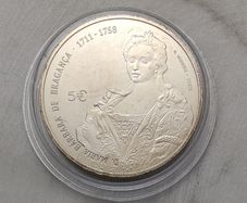 Portugal 5 Euro Base Metals Uncirculated Coin 2017 - D. Maria Barbara - Queens of Europe series
