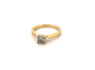 main image for ad 18kt Yellow Gold Solitaire Diamond Ring
