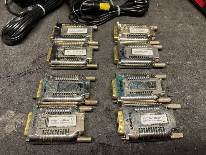 DVI over Fibre adapter sets DVI converter