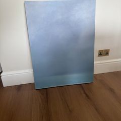Blue canvas artwork