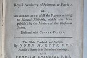 1742. The Philosophical History and Memoirs of the Royal Academy of Sciences at Paris. 1st Edition