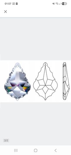 Crystal pendants with connectors
