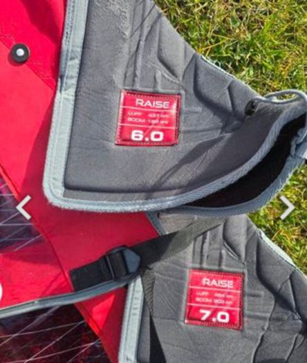 Windsurf Sails 6.0 & 7.0 + 430 Carbon Mast