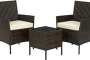 _Polyrattan Garden Furniture, Set with 3 Pieces
