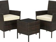 main image for ad _Polyrattan Garden Furniture, Set with 3 Pieces