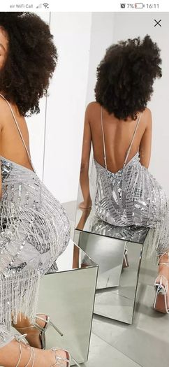 Asos silver dress