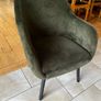 Green Velvet Chair Image 2