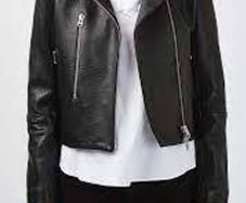 Topshop Boutique Biker Real Leather Jacket UK 6 Made in UK