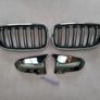 BMW F10 F11 Lci Black Kidney Grilles & Mirror Covers Set Brand New Image 8