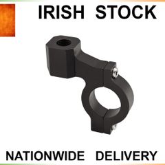 Motorcycle 22mm Handlebar Mirror Mount - Black