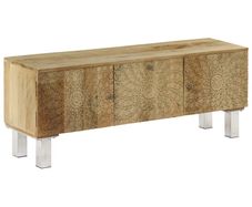 TV Cabinet Solid Mango Wood 118x30x45 cm