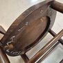 Small Antique beechwood walnut stained  small bistro chair circa 1910 Image 6