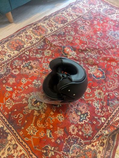 Black Motorcycle Helmet  Small Size