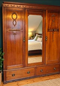 solid wood wardrobe