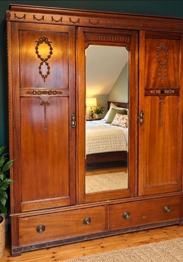 solid wood wardrobe