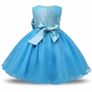 Girls 3D Effect Flower Sleeveless Formal Party Dress Wedding Bridesmaid Sz 7-8y Image 2