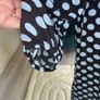 Ladies Black with Blue Polka Dot Long Dress from Primark. Size: Xs - UK 6-8 / EU 34-36 Image 6