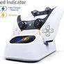 FREE EXPRESS SHIPPING PS5 Controller Charging Station made for PlayStation 5 Console DualSense PS5 Controllers - Twin Docking charging Station PS5 Accessories Solution - Pearl White Edition Image 3