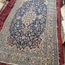 Rare large authentic Persian Nain Rug. silk and wool Image 2