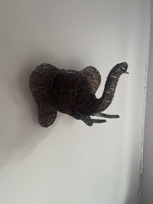 Beaded elephant head