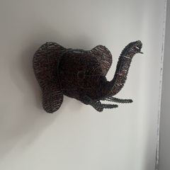 Beaded elephant head