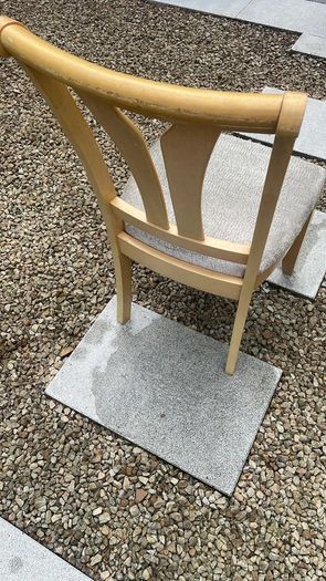 Six dining chairs