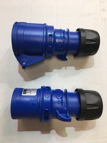 16 Amp Blue Plug and socket 3 Pin set 230V