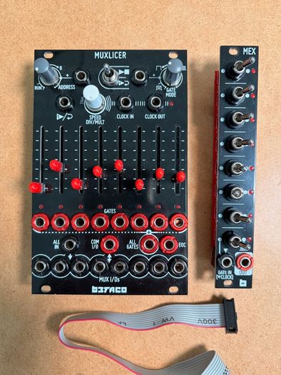 Befaco Muxlicer and MEX eurorack sequencer